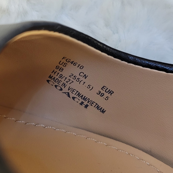 COACH Willa Pump Leather Shoes Black Size 9 FG4610 - Picture 9 of 12